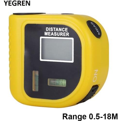Ultrasonic Range Finder 18M Laser Level infrared Laser Rangefinder with LCD Display for Industry Building Distance Measure