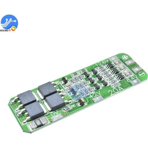 BMS 3S 18650 Lithium Battery Charger Protection Board 3S 20A 12.6V Charging Protecting Balancer Module Atmega
