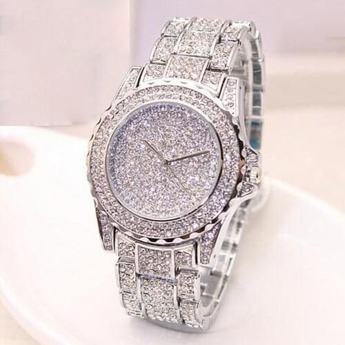 Women Ladies Bling Diamonds Crystal Strap Watch Fashion Luxury Stainless Steel Quartz WristWatches women watches