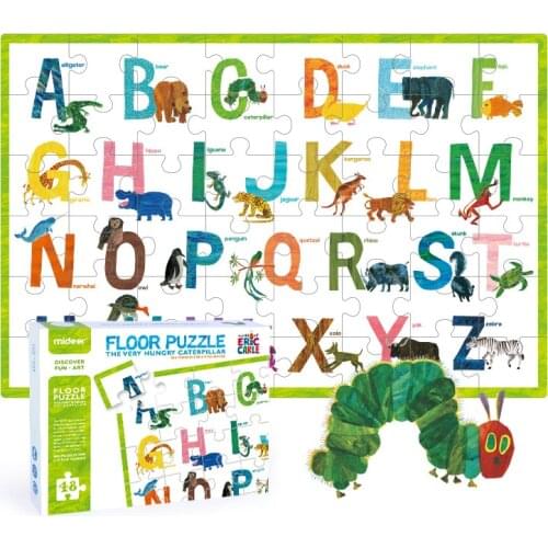 Animals Alphabet Puzzles Kids Toy 48pcs Large Piece Puzzle Montessori Preschool Educational Toys For Children Funny speelgoed