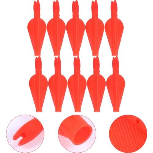 10Pcs 8mm Diameter Archery Shoot Arrow Tail Accessory For Compound Recurve Bow