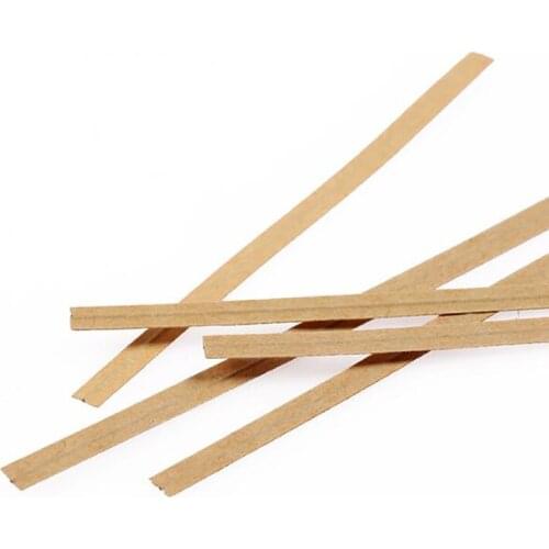 1000Pcs Garden Tie Kraft Paper Twist Ties Wire Baking Tie Line Food Flower Packaging Sealing Decoration Grape Cable Ties