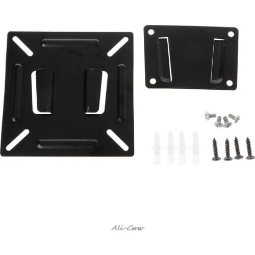 12-24 Inch TV Monitor Flat Screen VESA 75/100 LCD LED TV Wall Mount Bracket Flat Panel TV Holder Stand Bracket