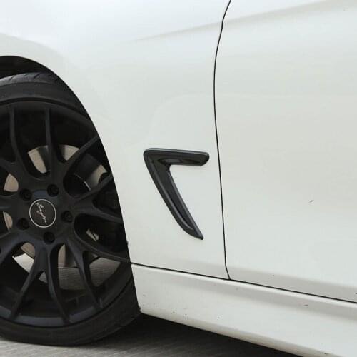 2pcs For BMW F30 F35 316I 320I 328I 330I 335I Car Accessories Fender Vents Decorative Cover Trim Stickers Car Styling 2013-2017