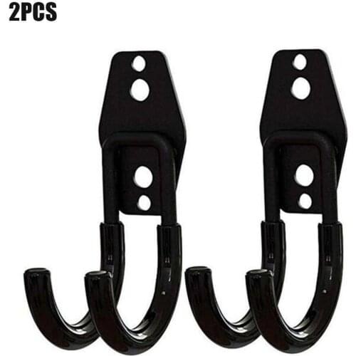 2PCS Heavy Duty Storage U-Hooks Garage Bike Ladder Wall Mounted Large Brackets With Screw Home Warehouse Storage Hooks