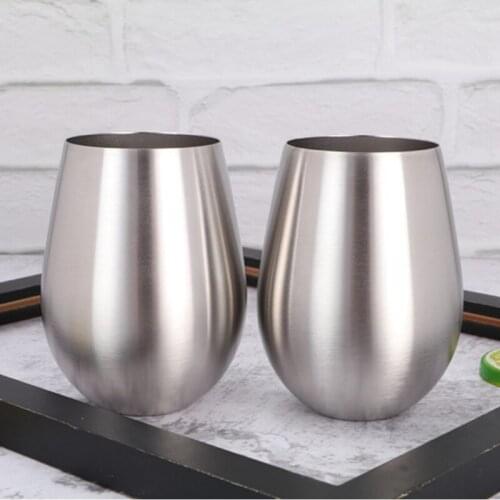 500ml Stainless Steel Beer Mugs Wine Tumbler Cups For Cocktail Coffe Cup Metal Drinking Mug For Bar Drinkware Coffee Mug