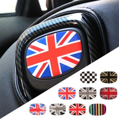 For mini cooper F56 Accessories Car Seat back Handle 3D Sticker Interior Decoration Decal Stickers Protective for MINI Cooper