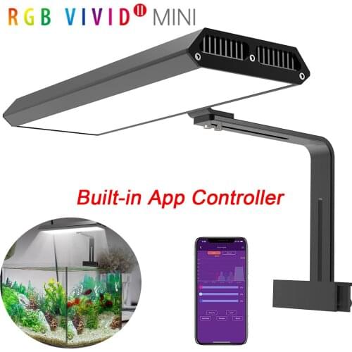 New Chihiros RGB VIVID II MINI Aquarium LED Light Smart Bluetooth App Control Plant LED Lamp Lighting System Free Shipping