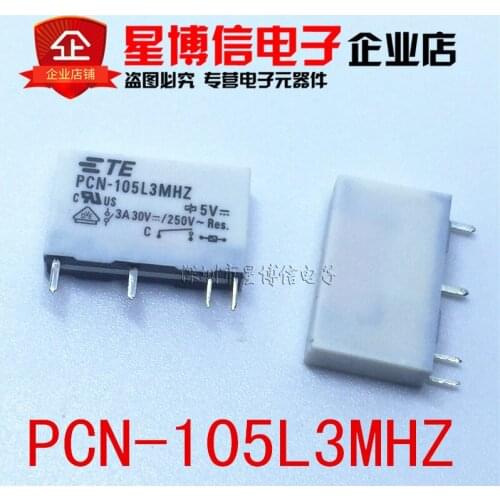 Free Shipping 5PCS relay PCN-105L3MHZ PCN105L3MHZ PCN-105L3MHZ-5V PCN-105L3MHz-5vdc 5V 5VDC DC5V 3A 250V