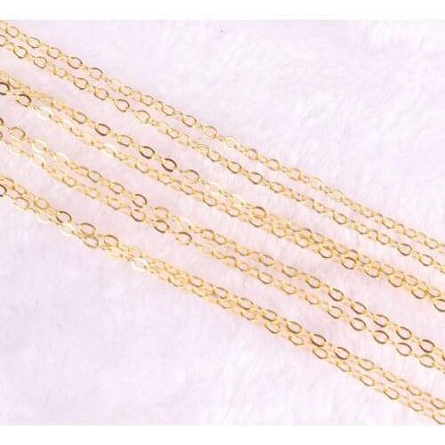 Big Promotion! 100pcs/lot wholesale Goldenss plated necklace fashion jewelry Accessories Chain 1mm Necklace Free Shipping