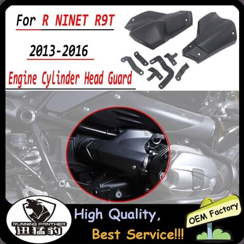 For BMW R NINET R9T R 9 T 2013-2016 Motorcycle Dust Injection Engine Cylinder Head Guard Cover Protector Matte Black