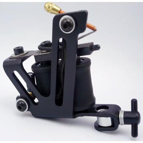 Chrome Tattoo Machine For Beginner Tattoo Apprentice Machine 10 Warps Coil Guns For Liner and Shader Free Shipping TM-364