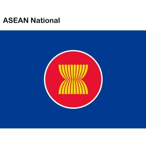 KAFNIK, Custom 90*150cm ASEAN National Flag For indoor Decoration Event/Party/Home Decorative