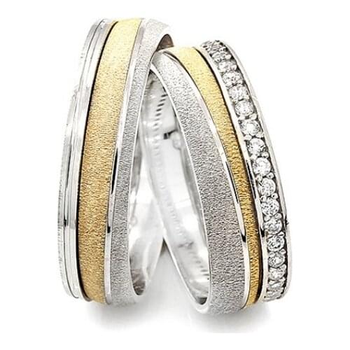 Couple Wedding Ring Sterling Silver 925 Woman And Man Luxury Jewelry Bands Engagement Anniversary Anatolian Civilization Models
