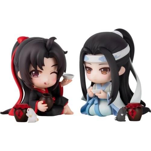 Master of the Magic Dao Wei Wuxian Lan Wangji Yukata Q version figure China anime figures model Ornaments Colletible Model Toys