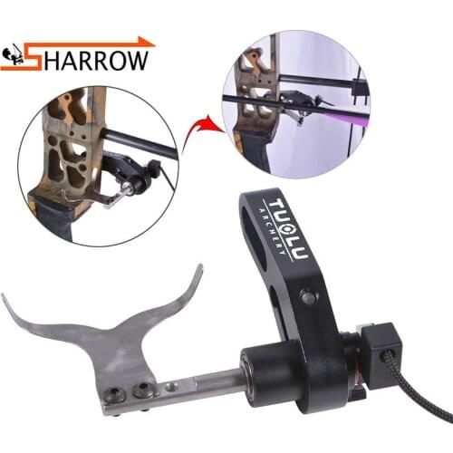 CNC Metal Compound Bow Arrow Rest Fast Drop Away Adjustable Right Hand Steel Sheet Rest For Archery Shooting Hunting Aceessories