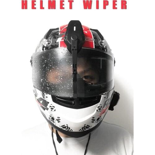 Motorcycle Helmet Windshield Wiper Waterproof USB Safety With Wiper Bicycle Helmet Engine Full Face MTB Road Bike Equipment
