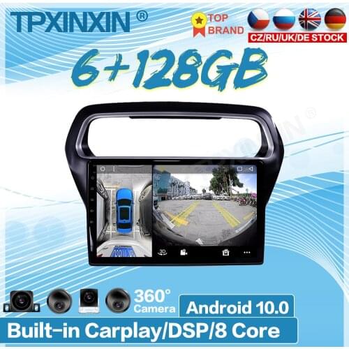 For Ford Escort 2015 2016 2017 2018 Android 10 360 HD Auto Surround View Camera Car Multimedia Player Stereo Radio GPS Navigtion