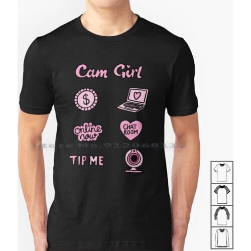 Cam Girl Sticker By Gloria _ Art _ Gloria | Eva Kiseleva T Shirt 100% Cotton Cam Girl Onlyfans Adam22 Lena The Plug No Jumper