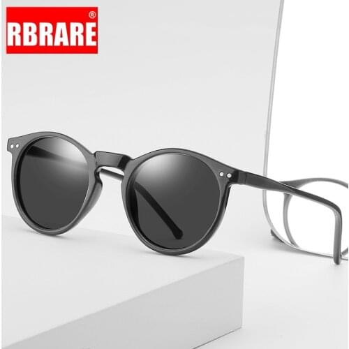RBRARE Polarized Sunglasses Women 2021 Round Sunglasses Women Polarized Mirror Sun Glasses For Men/Women Vintage Oculos Feminino