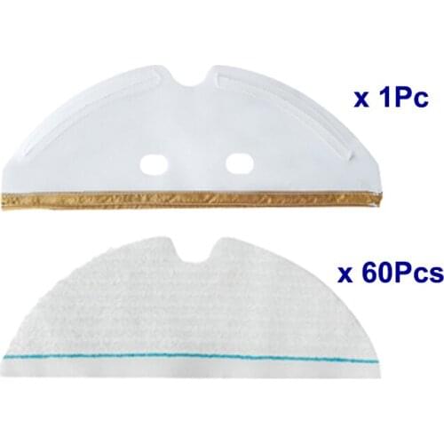 Disposable Mops with Mopping Board for Xiaomi Roborock S50 S6 T6 S5 Robot Vacuum Cleaner Parts Disposable Rag Replacement