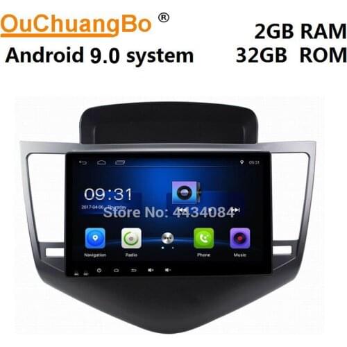 Ouchuangbo car gps navi radio for Chevrolet Cruze 2009-2014 support BT USB wifi dual zone android 9.0 OS system