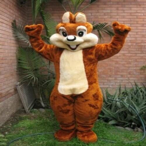Plush Squirrel Mascot Costume Adult Birthday Funny Halloween Cosplay Costume Cartoon Dress Outfit Carnival Xmas Easter Ad Clothe