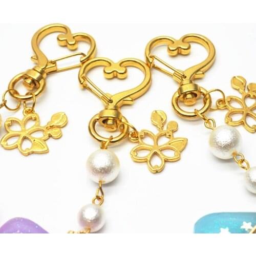 60 Pieces Swivel Clasps Lobster Heart Shape Lanyard Snap Hooks Keyrings pendant Spring Pet Buckle for Keychain DIY Craft