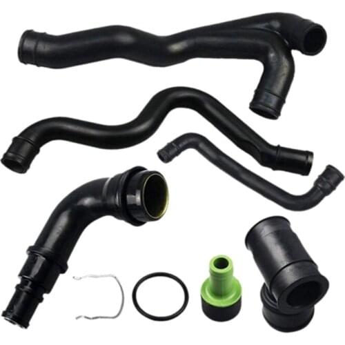 6Pcs Engine Crankcase Breather Hose for Golf J-Etta MK4 - A3 TT 1.8T 058103247,035103245A, 06A103213F, 06A103221AH