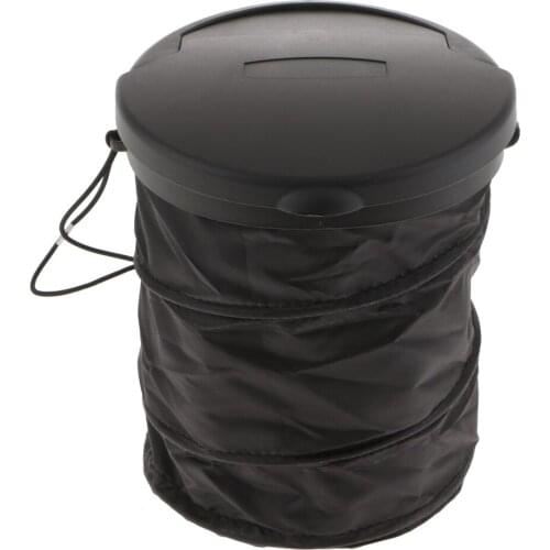 Collapsible Car Folding Trash Can Universal Travel Car Trash Can Bin Collapsible Bucket