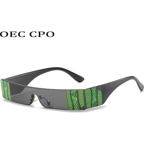 Fashion Rimless Sunglasses Women Vintage Small Colorful Sun Glasses Female Men Flat Top Black Red Unique Rectangle Glasses Gafas