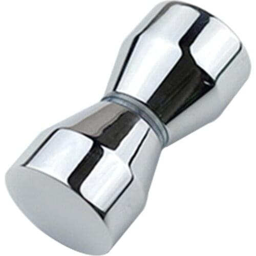 Stainless Steel Back-to-Back Glass Door Knob Puller Push Bathroom Shower Handle such as cupboard cabinet drawer wardrobe sliding
