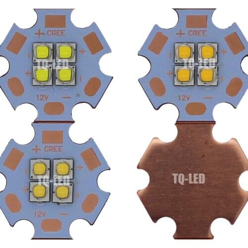 6V/12V Cree XPG2 XP-G2 4Chips 4-18W High Power LED Emitter Cool White Warm White LED with 20MM Cooper PCB