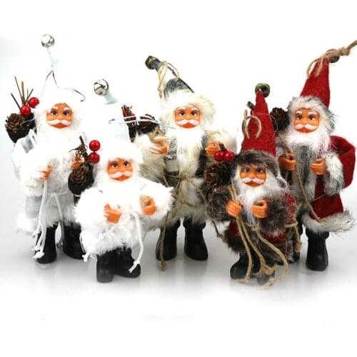 Christmas Tree Ornaments Christmas Santa Claus Doll Toy Decoration Exquisite For Home Xmas Happy New Year Gift For Christmas