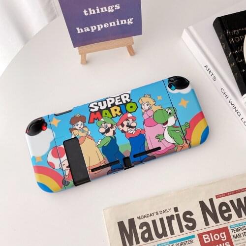 Super Mario Switch Protective Cover Handheld Game Console Host Anti-fall Soft Case Cartoon style Printing Case Gamepad Shell