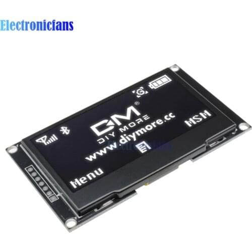 Diymore 2.42 inch 2.42" LCD Screen 128x64 OLED Display Module IIC I2C SPI Serial 12864 OLED Display for C51 STM32 SPD0301 White