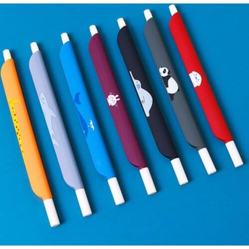 1PC 0.5mm 3 in 1 Multifunction Retro Color Gel Pen Ruler Pen Bookmark Pen Office School Writing Supplies Student Stationery