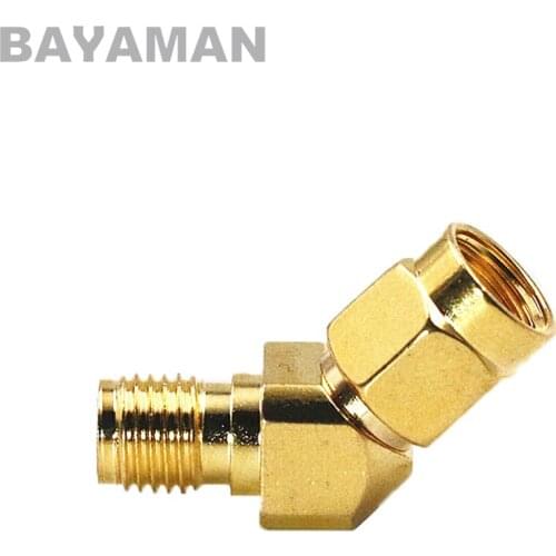 1pc SMA Male to SMA Female connector 45 degree 135 angle for RC Multicopter Drones