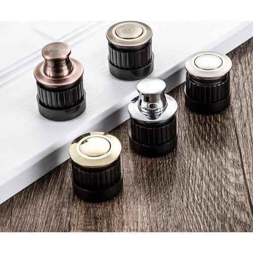 1pcs Drawer Pull Embedded Furniture Handles Adjustable Spring Shake Knobs Kitchen Wardrobe Door Tatami Round Handle Hardware