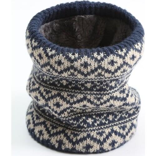 2021 New Ring Neck Scarf Women Winter Collar Snood Female Warm Full Plush Bandana Knitted Cashmere Unisex Outdoor Neck Scarves