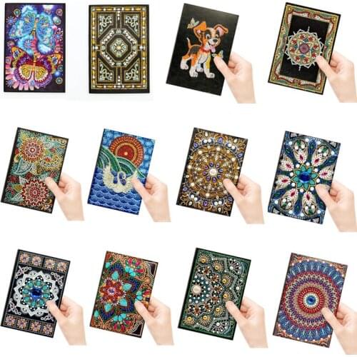 5d diamond painting notepad special-shaped diamond sticker diamond cover A5 diamond painting notebook