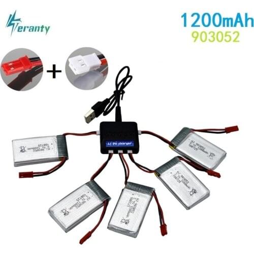 3.7v 1200mAh lipo battery for Syma X5 X5SW X5SC M18 H5P H11D H11C T64 T04 T05 F28 F29 T56 T57 HQ-859B 898B Helicopter drone part