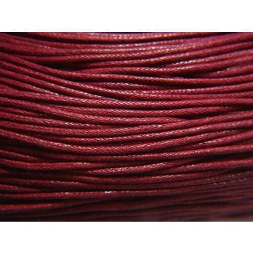 Free Ship 450meters 1.5mm DARK RED Waxed Cotton Cord ,Wine Red,Vegan jewelry Cord - DIY Necklace Cord - - Braiding Cord