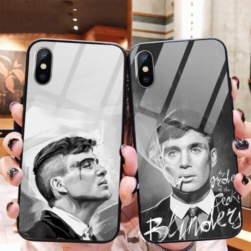 Peaky Blinders Thomas Shelby Phone Case Tempered glass for iPhone 11 12 mini pro XS MAX 8 7 Plus X XS XR