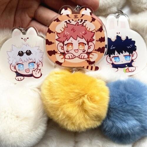Cosmile Anime Jujutsu Kaisen Gojo Satoru acrylic keychian keyring strap Venonat hanged collection limited cute cosplay gift