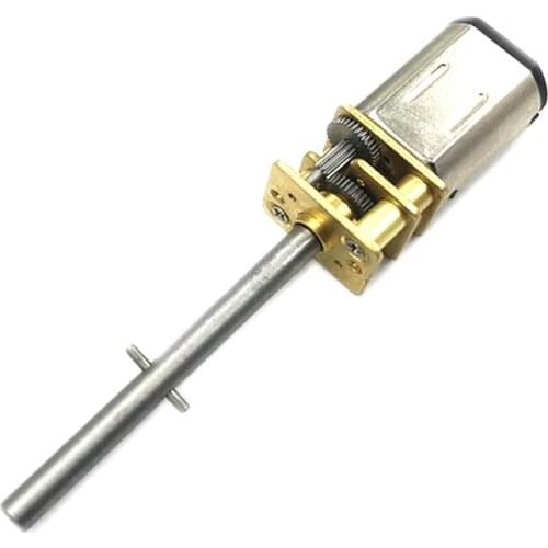 Long shaft 35MM N20 DC Gear Motor 1mm Bolt Precision Gearbox 1:10 Motor