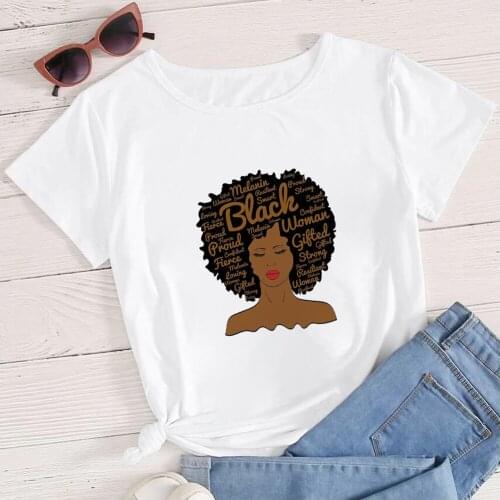 Tshirt Women Fashion Sexy Girl Aesthetic Clothes Tshirt Crop 2021 Kawaii Design T Shirt Black Girl Soft Printed Creative T-shirt