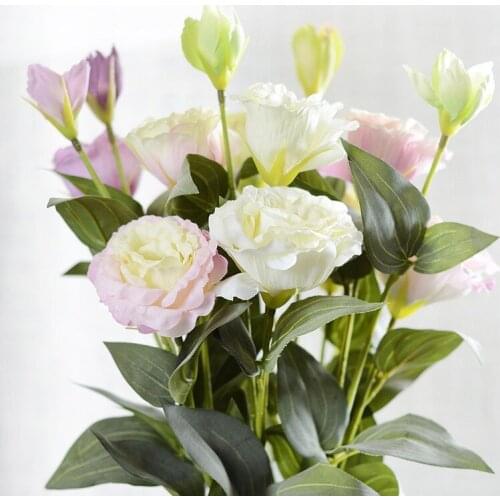 Home decor silk rose peony flowers bouquet ins style artificial flowers rose bulk for wedding decoration high quality fake plant