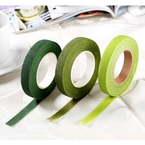1pc Artificial Flower Bouquet Stem Wrap Adhesive Tapes DIY Craft 30 Yard 12MM Paper Tape Florist Floral Stem Tape Craft Roll