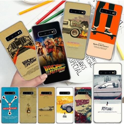 Classic Movie Back To The Future Vintage Boy Soft Cover Phone Case For Samsung Galaxy S10 S21 S20 FE S9 S8 S7 Note 10 9 8 Plus U